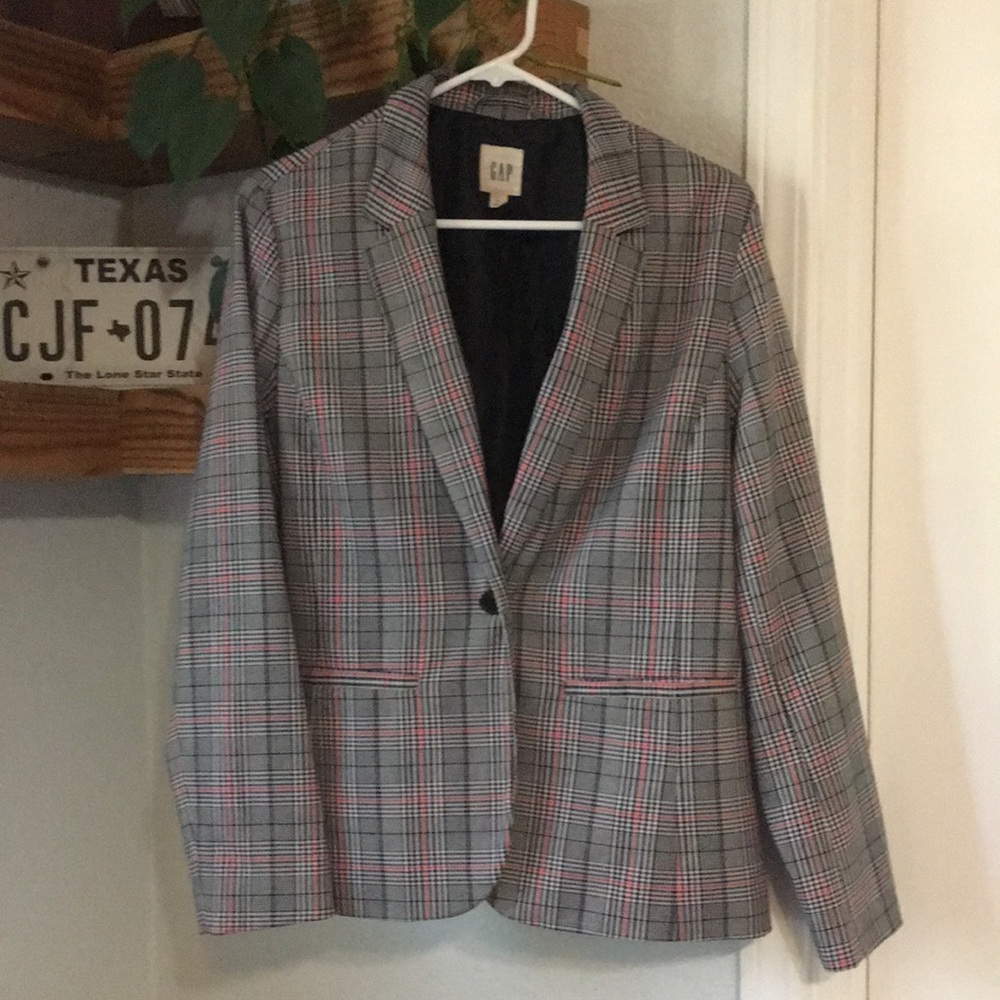 Gap Plaid Blazer